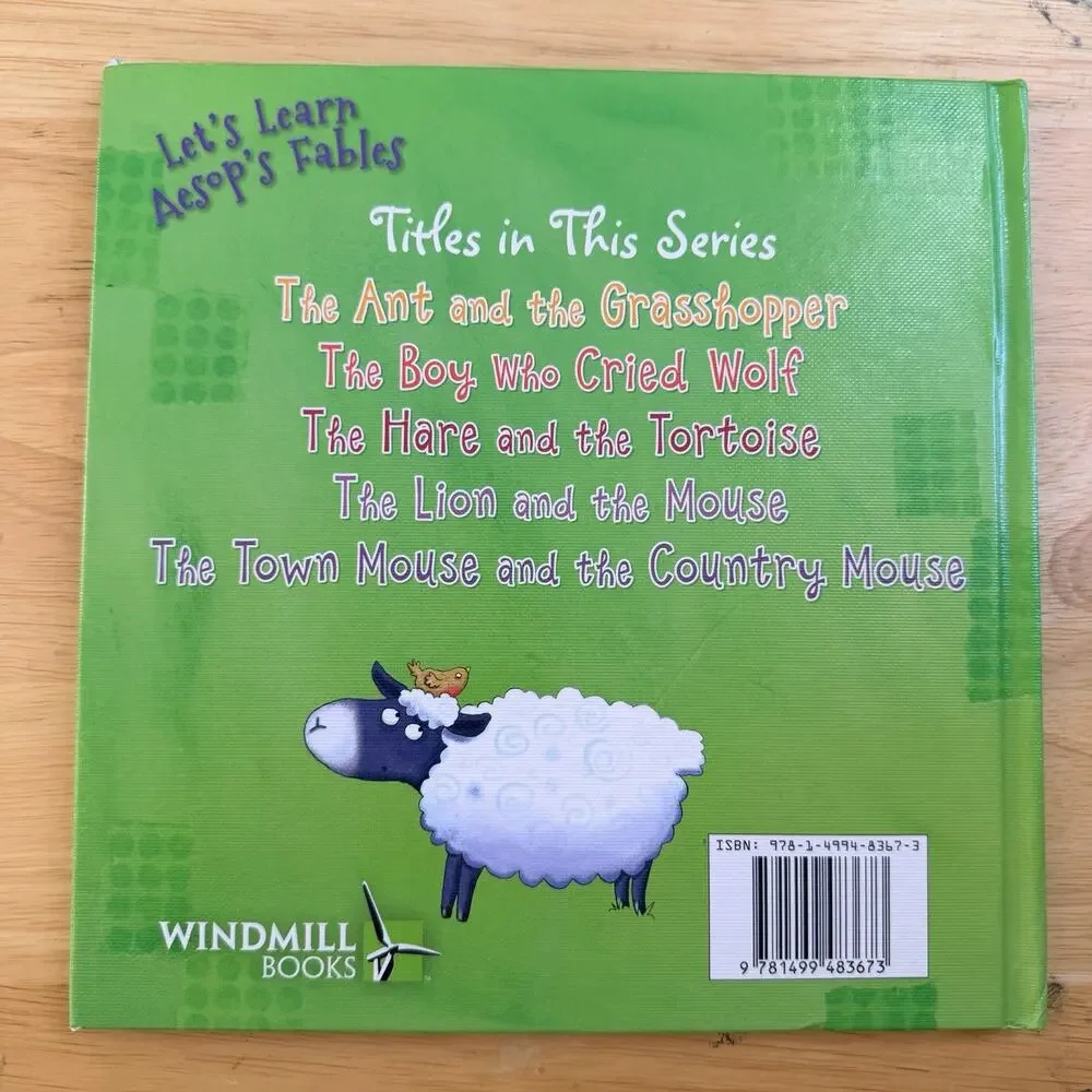 The Boy Who Cried Wolf Lets Learn Aesops Fables Hardcover Book Library Binding